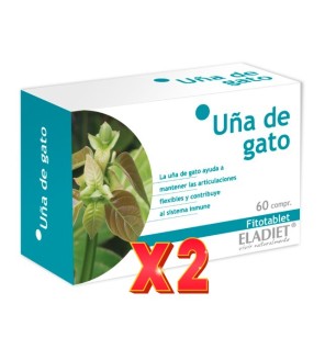 Pack de 2 unidades Uña Gato  60 comprimidos De 330 Mg Eladiet