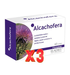 Pack de 3 unidades Alcachofera 60 Comprimidos De 330 Mg Eladiet