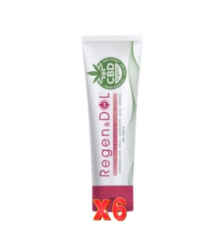 Pack de 6 unidades Regendol Crema CBD 200 Ml Eladiet