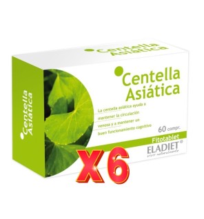 Pack de 6 unidades Centella  60 comprimidos De 330 Mg Eladiet
