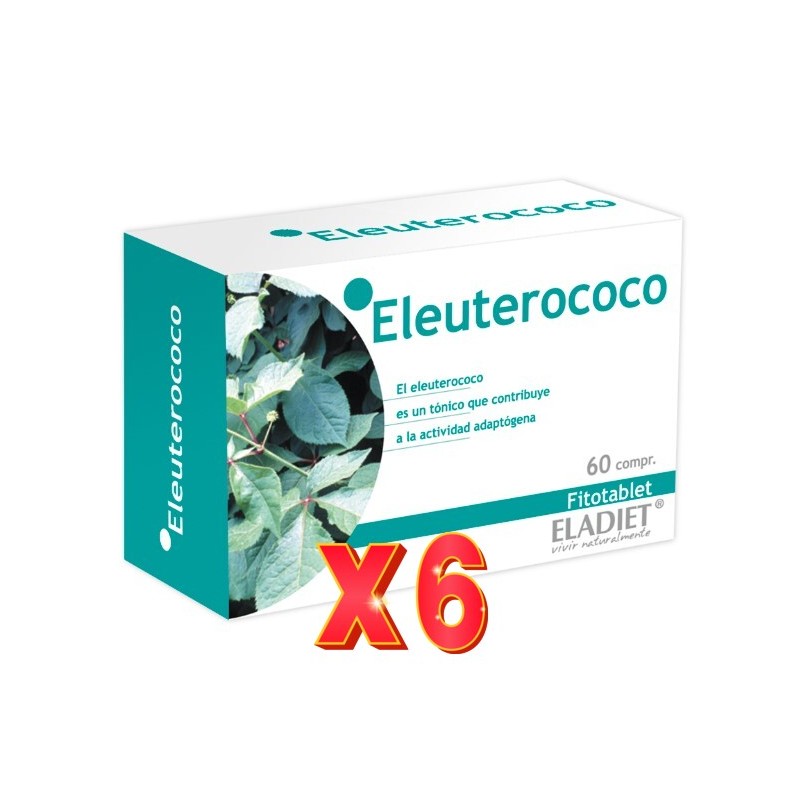 Pack de 6 unidades Eleuterococo 60 Comp De 330 Mg Eladiet