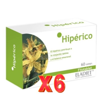 Pack de 6 unidades Hipericon  60 Comp De 330 Mg Eladiet