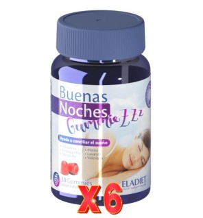 Pack de 6 unidades Gummies Sueño + Estrés 30 Gummies Eladiet