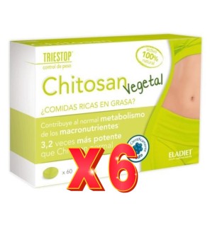 Pack de 6 unidades Chitosan Vegetal 60 C. V13 Eladiet