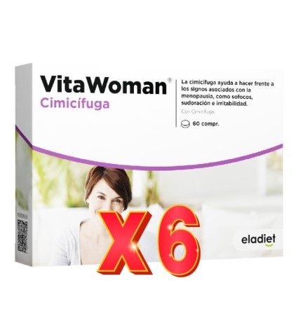 Pack de 6 unidades Vitawoman Cimicífuga 60 comprimidos Eladiet
