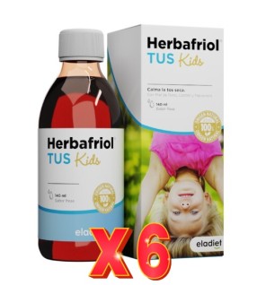 Pack de 6 unidades Herbafriol Tos Kids (niños) 140ml Eladiet