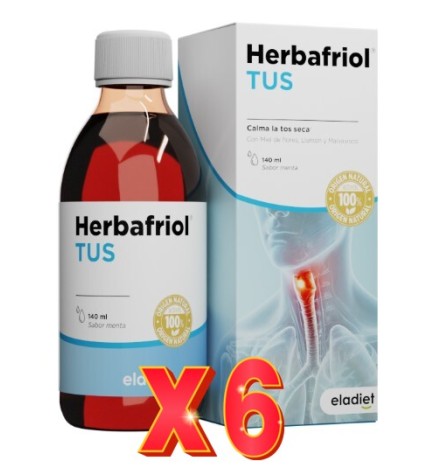 Pack de 6 unidades Herbafriol TUS Adultos 140 ml Eladiet