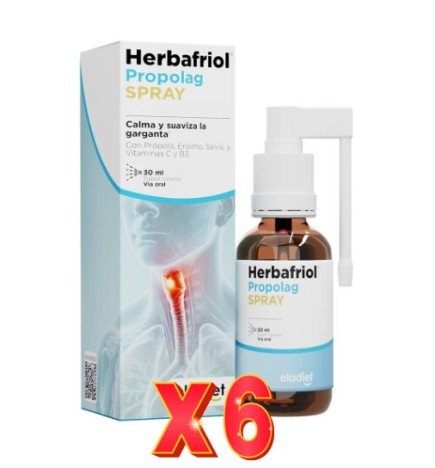 Pack de 6 unidades Herbafriol Propolag Spray 30 ml Eladiet