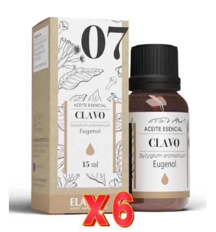 Pack de 6 unidades Aceite Esencial Clavo 15 Ml Eladiet