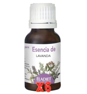Pack de 6 unidades Aceite Esencia Lavanda 15 Ml. Eladiet