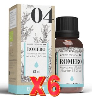 Pack de 6 unidades Esencia Romero Bio 15 Ml. Eladiet