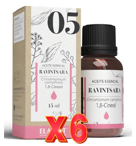 Pack de 6 unidades Esencia Ravintsara 15Ml. Eladiet
