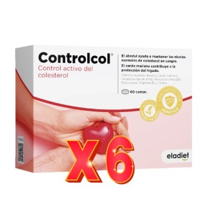 Pack de 6 unidades Controlcol  60 Comprimidos Eladiet