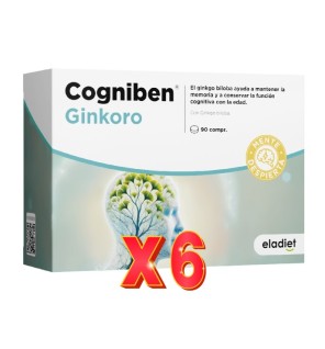 Pack de 6 unidades Ginkoro 90 Compr.X330Mg Eladiet