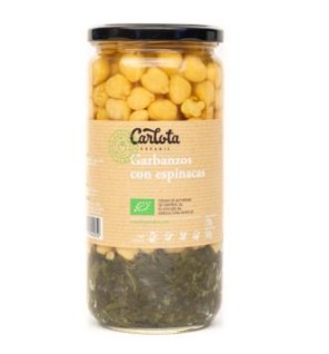 Garbanzos Con Espinacas 720 Gramos Eco  Sg Carlota Organic