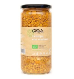 Lentejas Con Verduras 720 Gramos Eco Sg Carlota Organic
