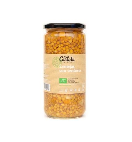 Lentejas Con Verduras 720 Gramos Eco Sg Carlota Organic