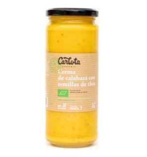 Crema De Calabaza Con Chia 450 Gramos Eco Sg Vegan Carlota Organic