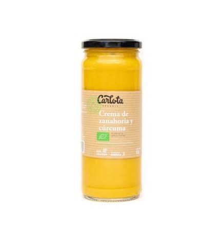 Crema De Zanahoria Y Curcuma 450 Gramos Eco Sg Vegan Carlota Organic
