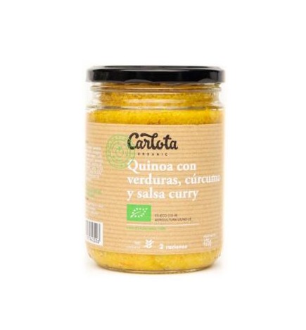 Quinoa Con Verduras Curcuma Y Curry 425 Gramos Eco Sg Carlota Organic
