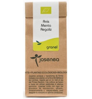 Anís-Menta-Regaliz Bio 50 Gr. Bolsa Kraft Granel 50 Gr. JOSENEA