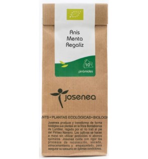 Anís-Menta-Regaliz Bio 10 Pir. Bolsa Kraft 10 Pirámides JOSENEA