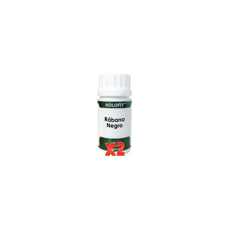 Pack de 2 unidades Holofit Rábano Negro 60 Cápsulas. EQUISALUD Pack de 2 unidades Holofit Rábano Negro 60 Cápsulas. EQUISALUD