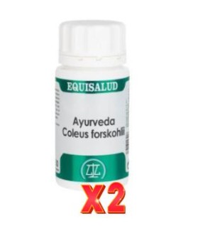 Pack de 2 unidades Ayurveda Coleus Forskohlii 50 Cápsulas. EQUISALUD