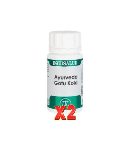Pack de 2 unidades Ayurveda Gotu Kola 50 Cápsulas. EQUISALUD