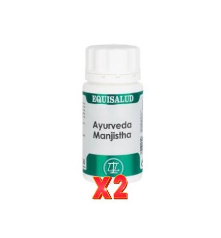 Pack de 2 unidades Ayurveda Manjistha 50 Cápsulas. EQUISALUD