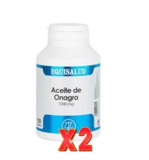 Pack de 2 unidades Aceite Onagra 1000 Mg 120 Perlas EQUISALUD