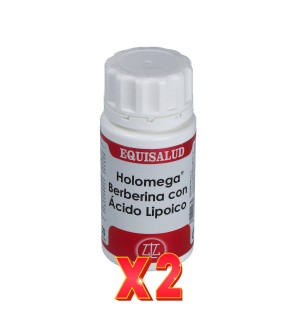 Pack de 2 unidades Holomega Berberina Con Ácido Lipoico 50 Cápsulas. EQUISALUD