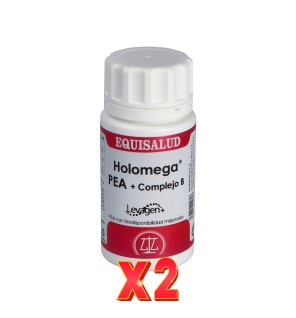 Pack de 2 unidades Holomega Pea + Complejo B 50 Cápsulas. EQUISALUD