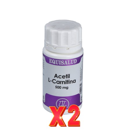 Pack de 2 unidades Acetil L-Carnitina 50 Cápsulas. EQUISALUD