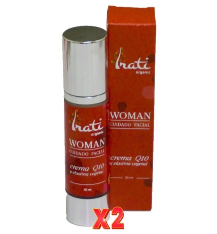 Pack de 2 unidades Crema Q10 Y Elastina Vegetal 50 Ml. IRATI ORGANIC