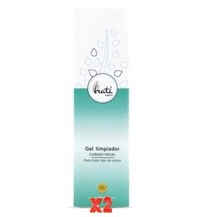 Pack de 2 unidades Gel Limpiador Facial 200 Ml. IRATI ORGANIC