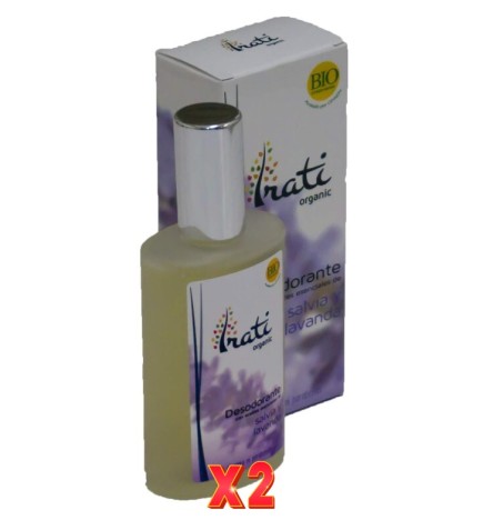 Pack de 2 unidades Desodorante Salvia Y Lavanda  100 Ml. IRATI ORGANIC