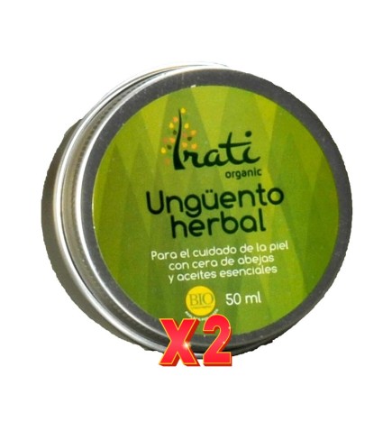 Pack de 2 unidades Ungüento Herbal 50 Ml. IRATI ORGANIC