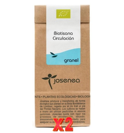 Pack de 2 unidades Biotisana Circulación 40 Gr. Bolsa Kraft Granel 40 Gr. JOSENEA