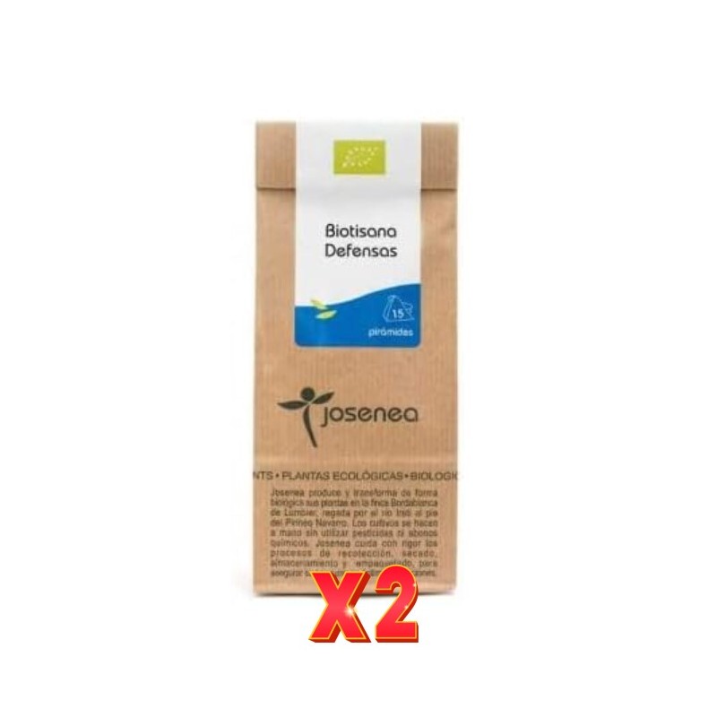Pack de 2 unidades Biotisana Defensas 15 Pir. Bolsa Kraft 15 Pir.  JOSENEA