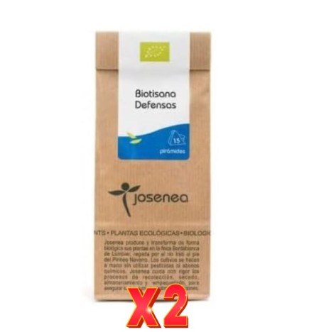 Pack de 2 unidades Biotisana Defensas 15 Pir. Bolsa Kraft 15 Pir.  JOSENEA