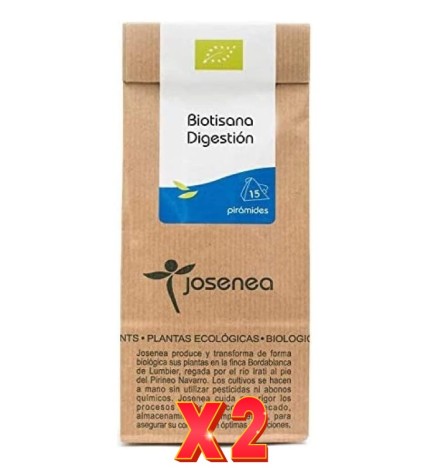 Pack de 2 unidades Biotisana Digestión 15 Pir. Bolsa Kraft 15 Pir.  JOSENEA