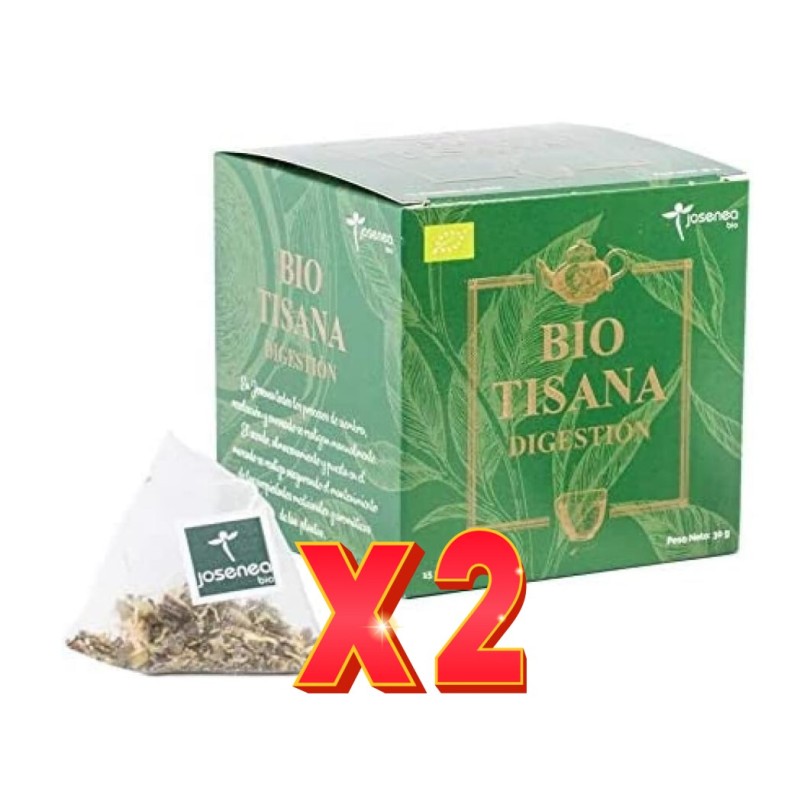 Pack de 2 unidades Biotisana Digestión 15 Pir. Ensobr. Caja 15 Pirámides Ensobradas JOSENEA