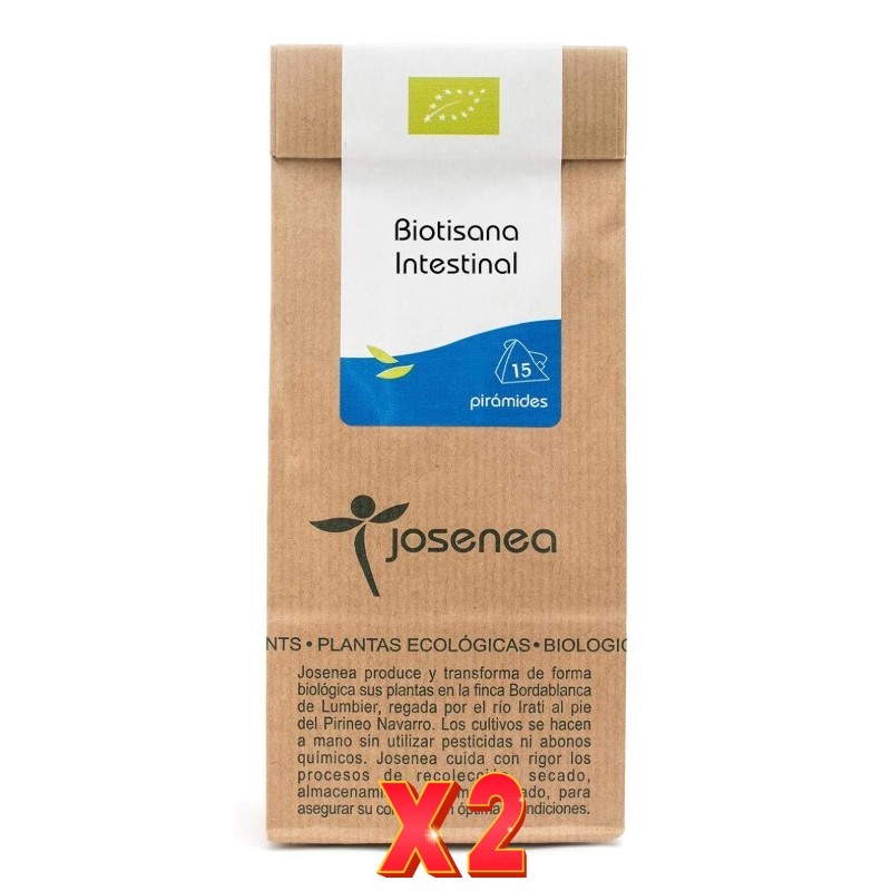Pack de 2 unidades Biotisana Intestinal 15 Pir. Bolsa Kraft 15 Pir.  JOSENEA