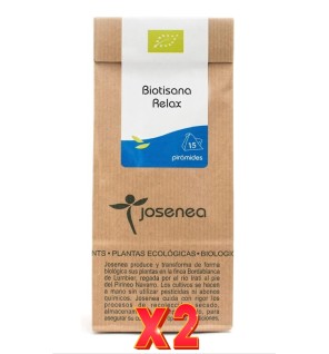 Pack de 2 unidades Biotisana Relax 15 Pir. Bolsa Kraft 15 Pir.  JOSENEA