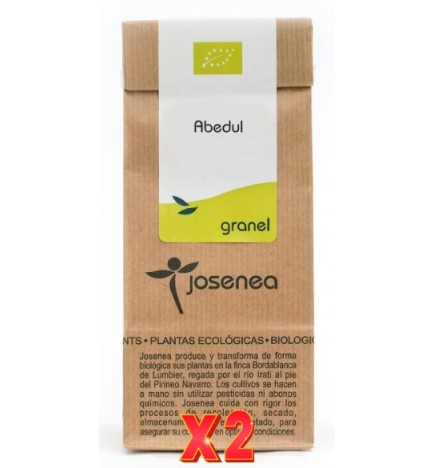 Pack de 2 unidades Abedul Bio 25 Gr.  Bolsa Kraft Granel 25 Gr. JOSENEA