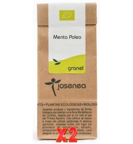 Pack de 2 unidades Menta Poleo Bio 50 Gr. Bolsa Kraft Granel 50 Gr. JOSENEA