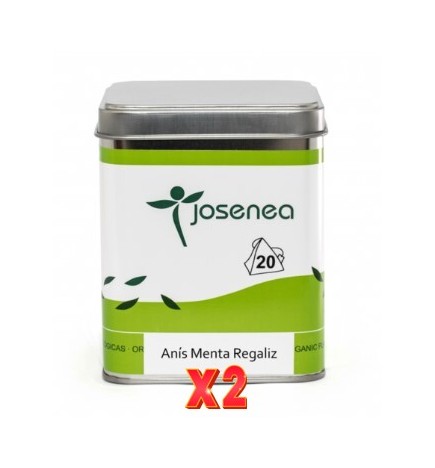 Pack de 2 unidades Anís-Menta-Regaliz Bio 20 Pir. Biobox 20 Pirámides JOSENEA