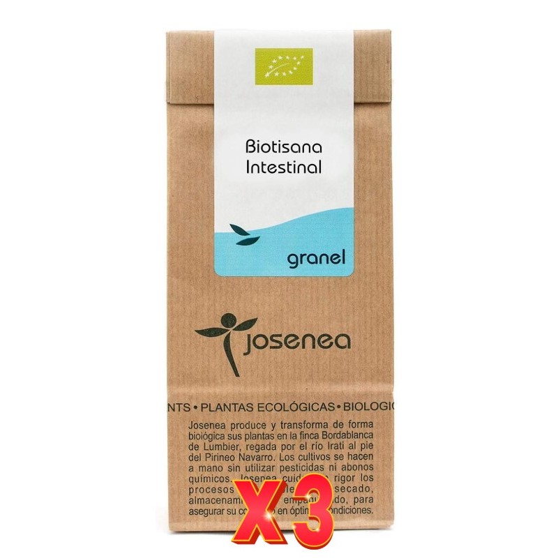 Pack de 3 unidades Biotisana Intestinal 60 Gr. Bolsa Kraft Granel 60 Gr. JOSENEA