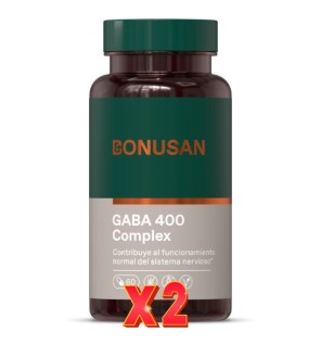 Pack de 2 unidades Gaba 400 Complex 60 Cápsulas Bonusan